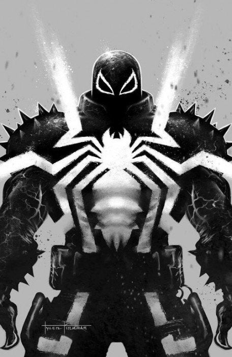 Venom [2018] #29 (Street Level Hero Exclusive Tyler Kirkham B&W Virgin Variant)