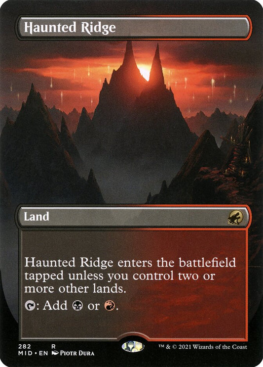 Haunted Ridge (Innistrad: Midnight Hunt) [Borderless]