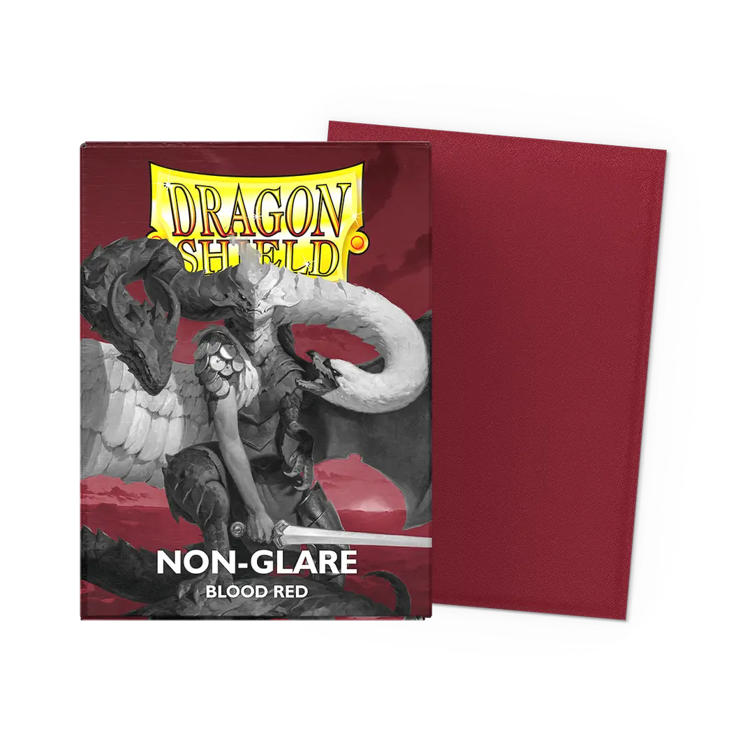 Dragon Shield: Matte - Blood Red Non-Glare [100 Pack]