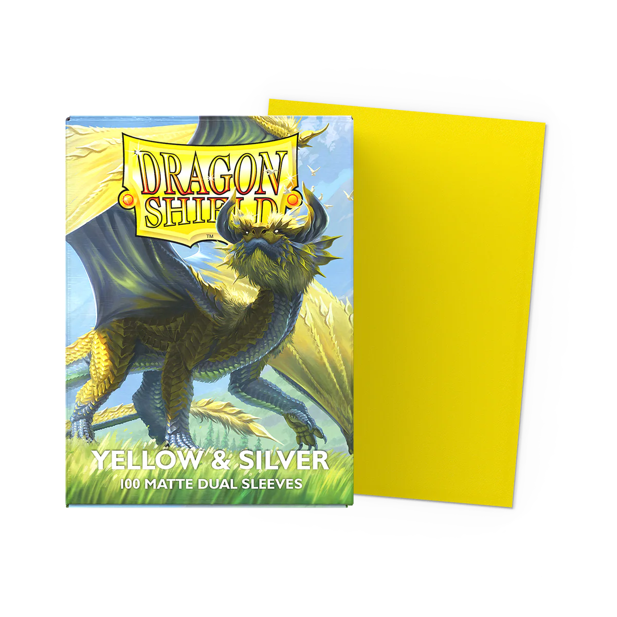 Dragon Shield: Matte Dual - Yellow & Silver [100 Pack]