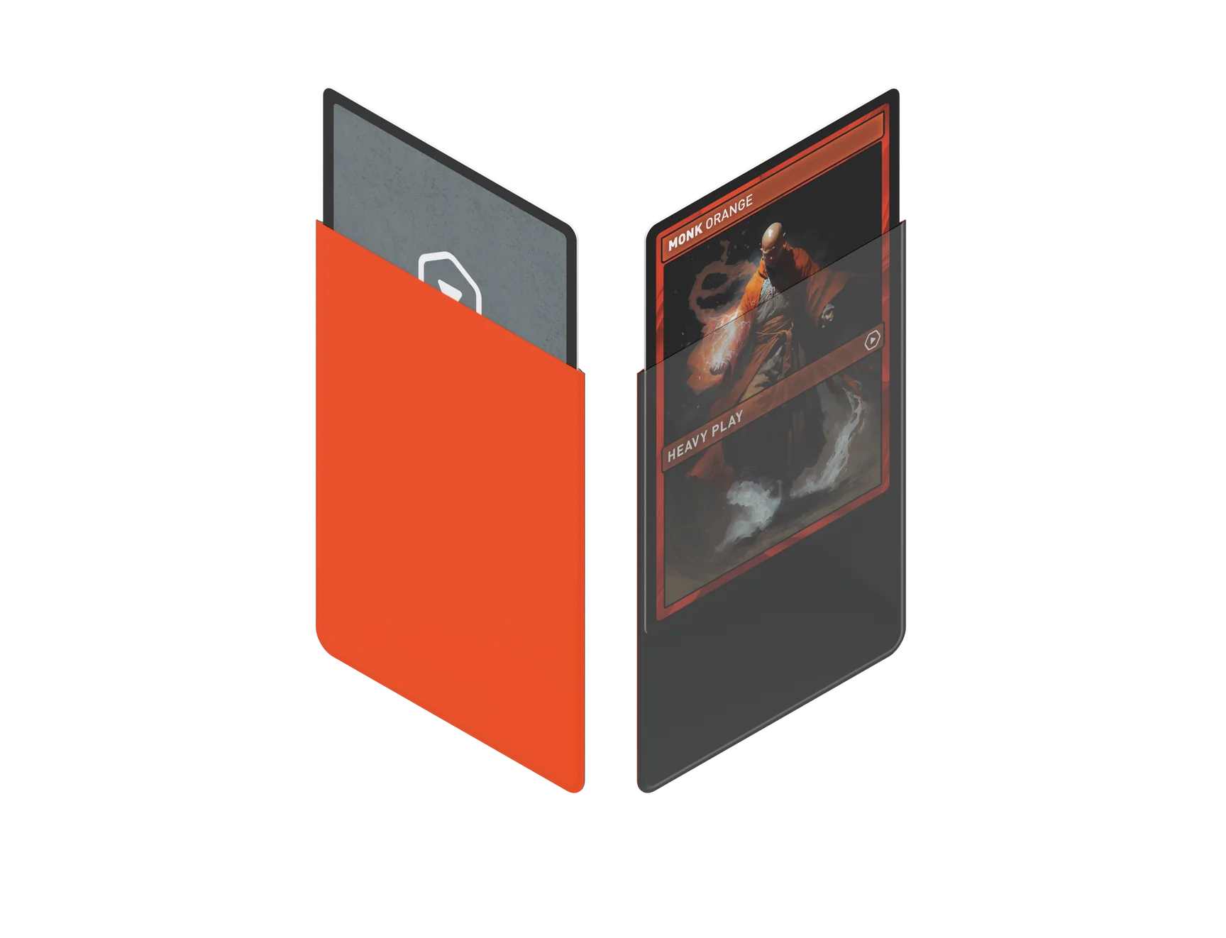 CURV Sleeves Standard: Monk Orange [100 pack]
