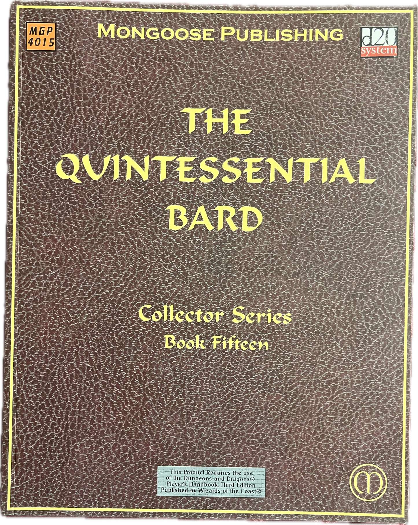 The Quintessential Bard (D&D 3.0)