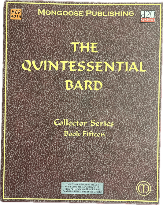The Quintessential Bard (D&D 3.0)