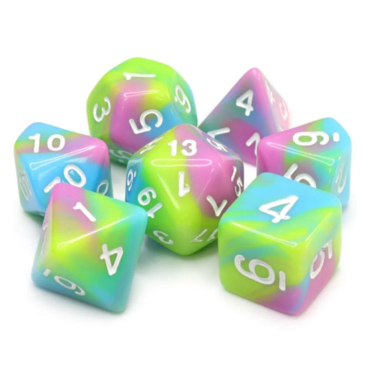 FBG: Pastel Punk Polyhedral 7-Dice Set