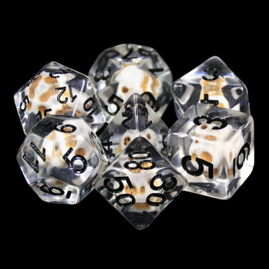 FBG: Stone Skull Polyhedral 7-Dice Set