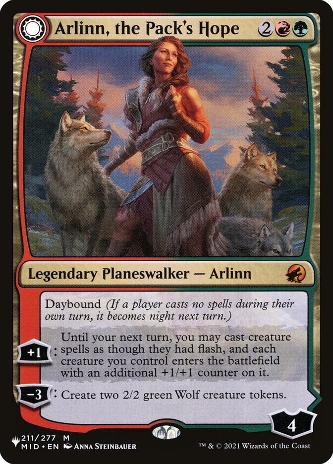 Arlinn, the Pack's Hope // Arlinn, the Moon's Fury (The List)