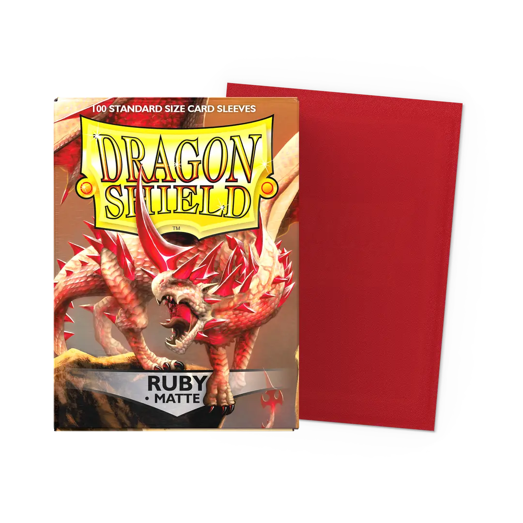 Dragon Shield: Matte - Ruby [100 Pack]