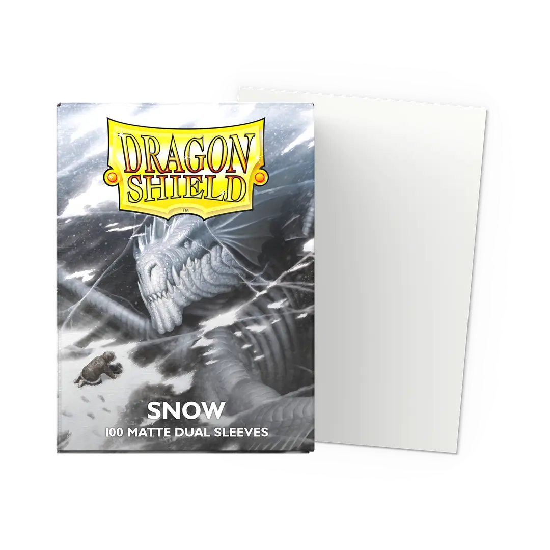 Dragon Shield: Matte Dual - Snow  [100 Pack]