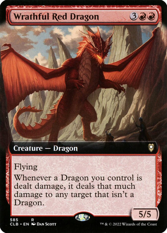 Wrathful Red Dragon (Commander Legends: Battle for Baldur's Gate) [Extended Art]