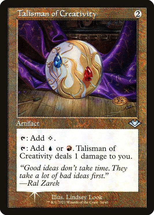 Talisman of Creativity (Modern Horizons 1 Timeshifts) [Retro Frame]