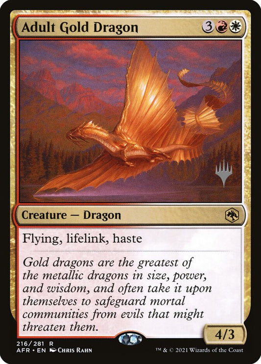 Adult Gold Dragon (Adventures in the Forgotten Realms Promos)