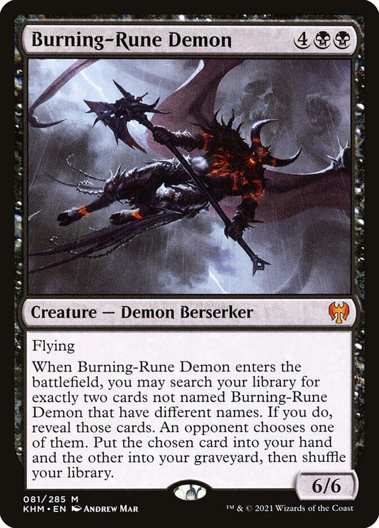 Burning-Rune Demon (Kaldheim)