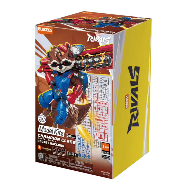 Blokees: Marvel Rivals Champion Class Rocket Raccoon Model Kit