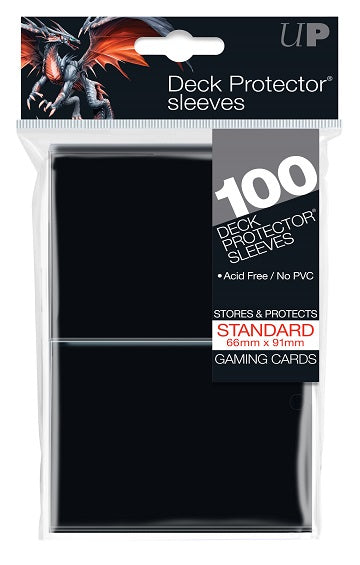 Ultra PRO: Deck Protector Pack - Black Solid [100 sleeves]