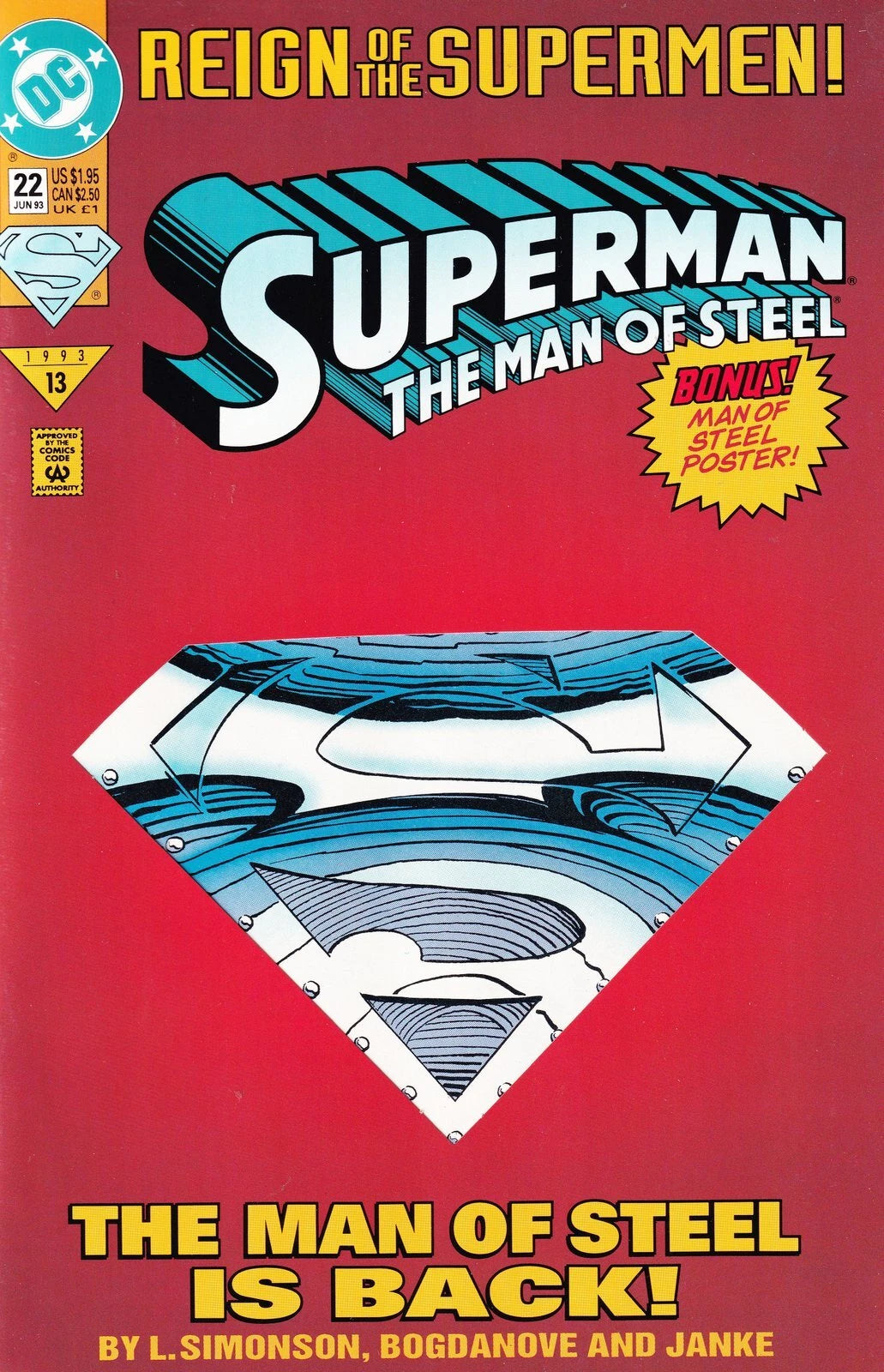 Superman: The Man of Steel [1991] #022 [Collector's Edition]