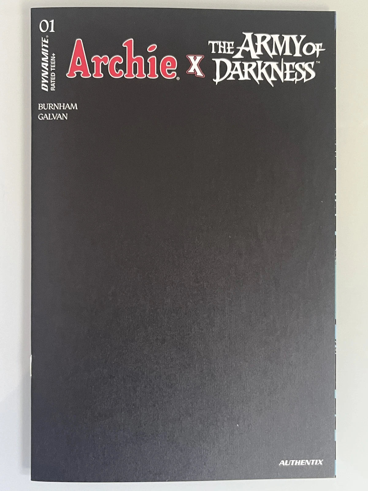 Archie X Army Of Darkness #01 (Cover P Authentix Blank Black)
