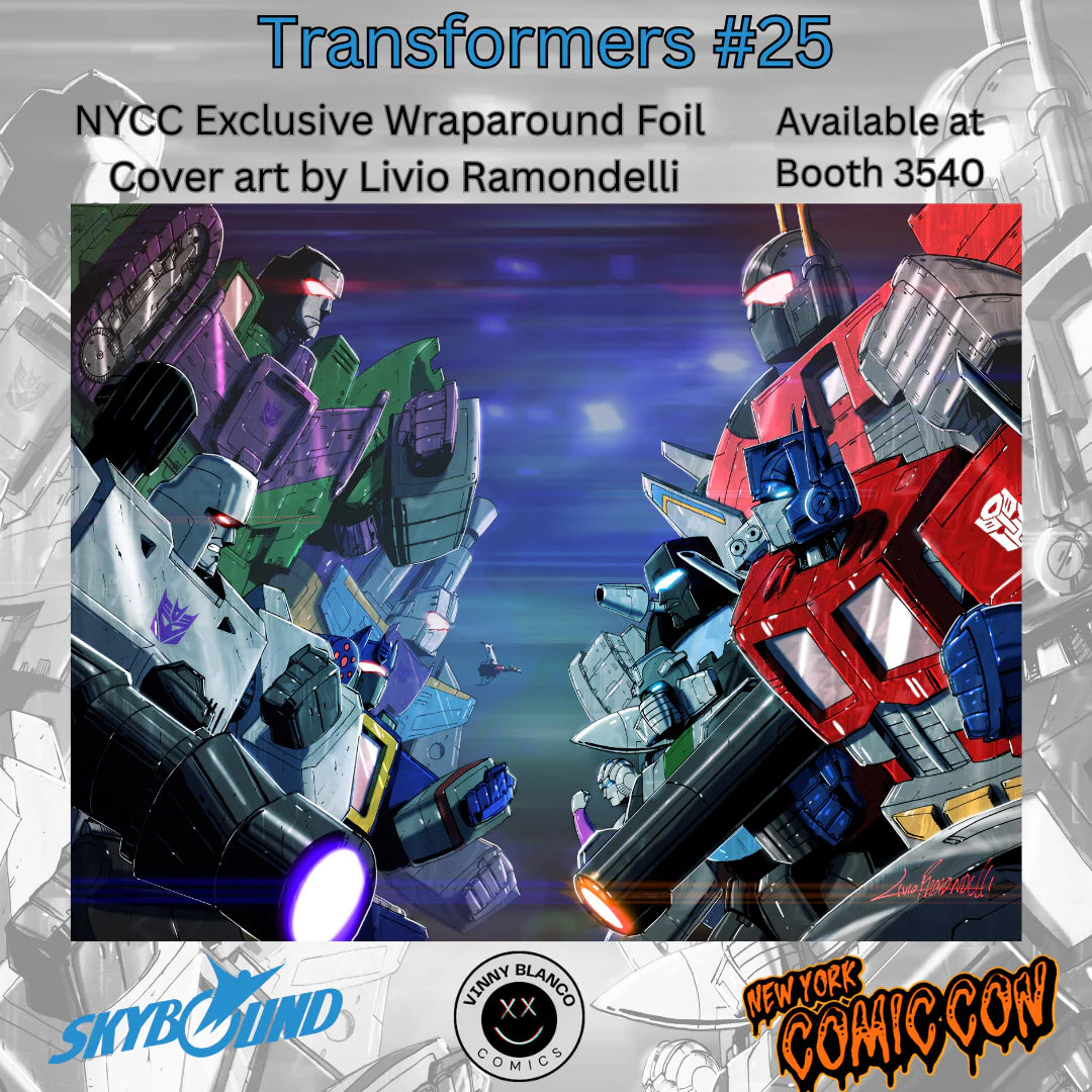 Transformers #25 (NYCC exclusive foil Wraparound variant)