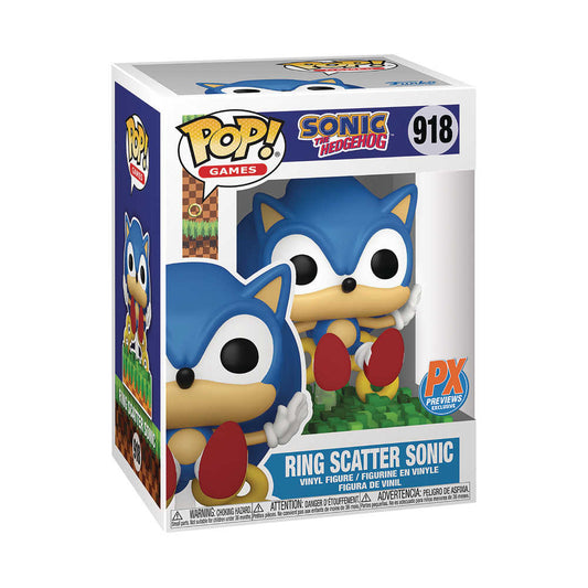Funko Pop! Games: Ring Scatter Sonic Vinyl Figure (Previews Exclusive)